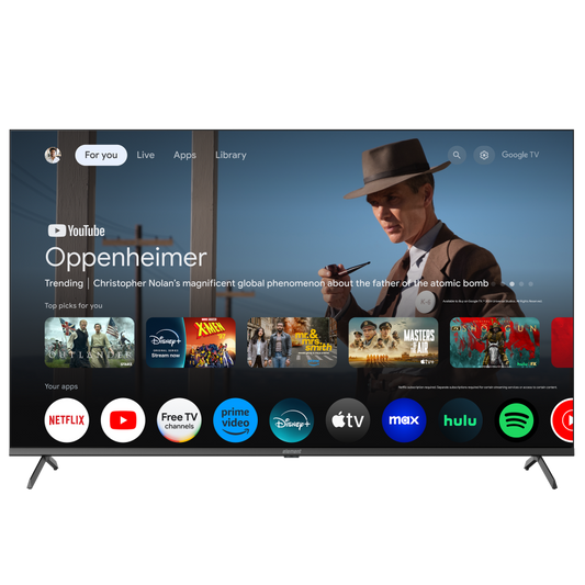 Element 55” 4K UHD HDR Smart Google TV, with 144Hz, Dolby Atmos